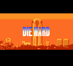 Die Hard title screen for PC Engine
